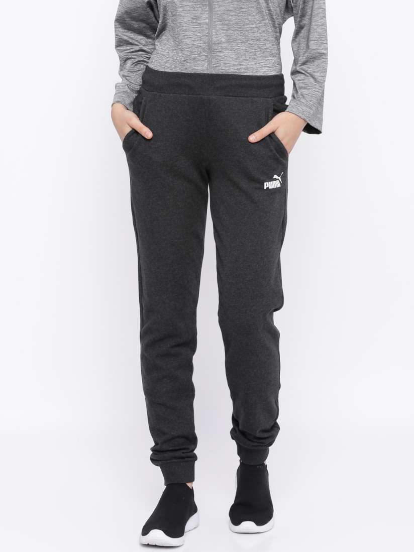 Buy Puma Women Charcoal Grey Solid Sweat Pants Joggers Track Pants for Women 2446045 Myntra