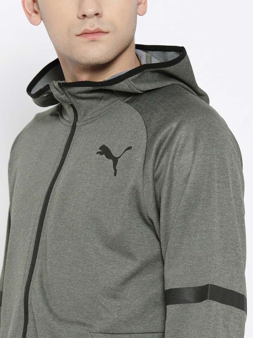 Buy Puma Men Grey Solid BND Tech Sporty Track Jacket Jackets for Men 2446068 Myntra