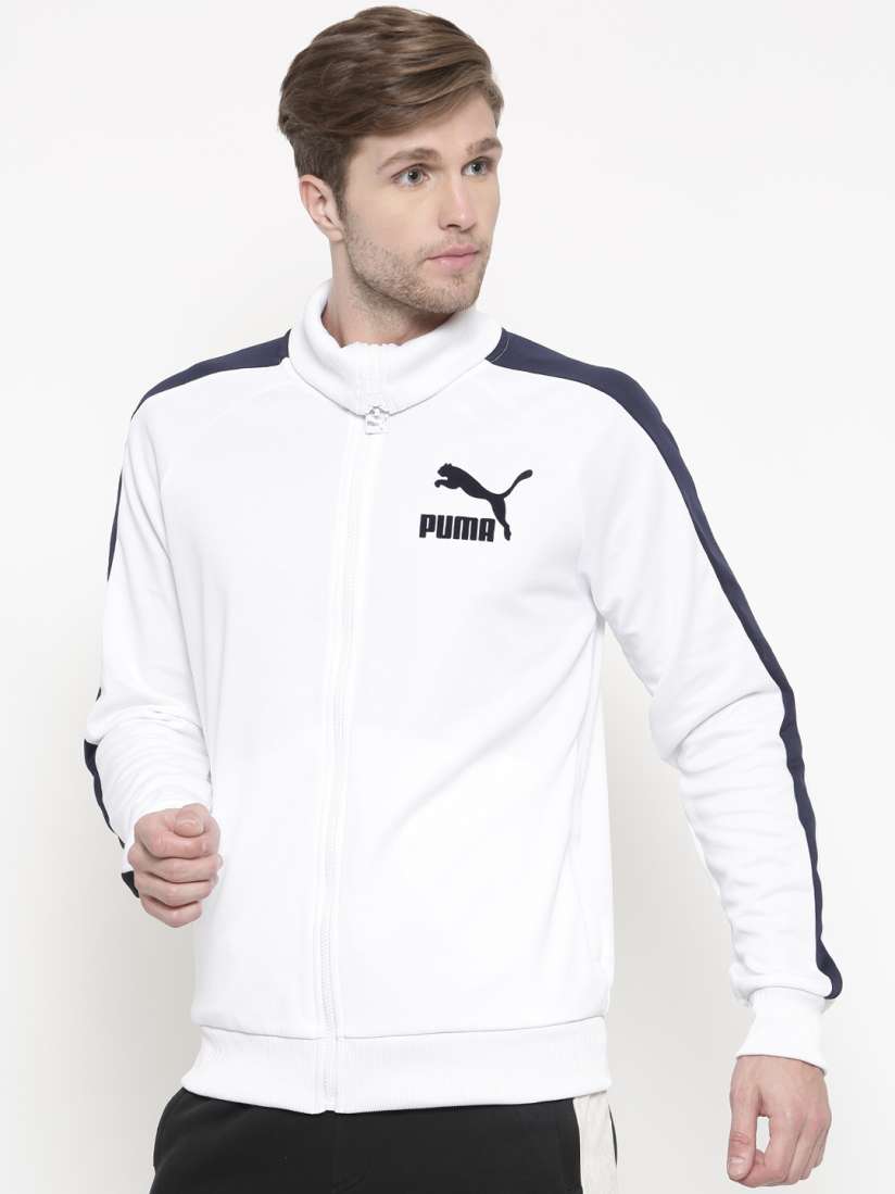 Buy Puma White T7 Vintage Track Jacket Jackets for Men 2446078 Myntra