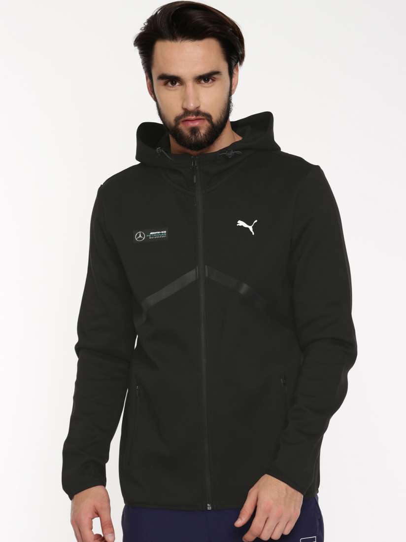 Buy PUMA Motorsport MEN Black Mercedes AMG Petronas Hooded Motorsports Sweatshirt Sweatshirts for Men 2446091 Myntra