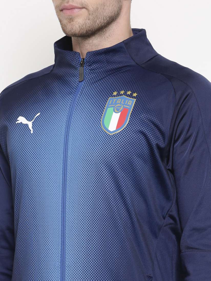 Buy Puma Blue Printed FIGC Italia Stadium Sporty Track Jacket Jackets for Men 2446102 Myntra