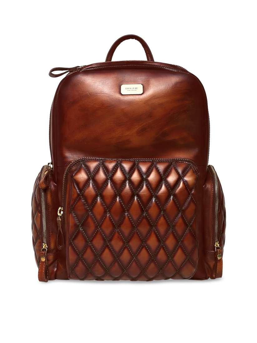 Brune leather backpack 2025