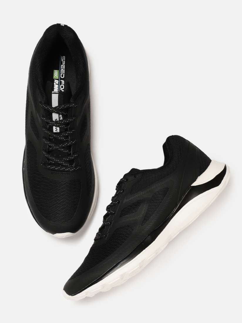 Hrx black running shoes shop