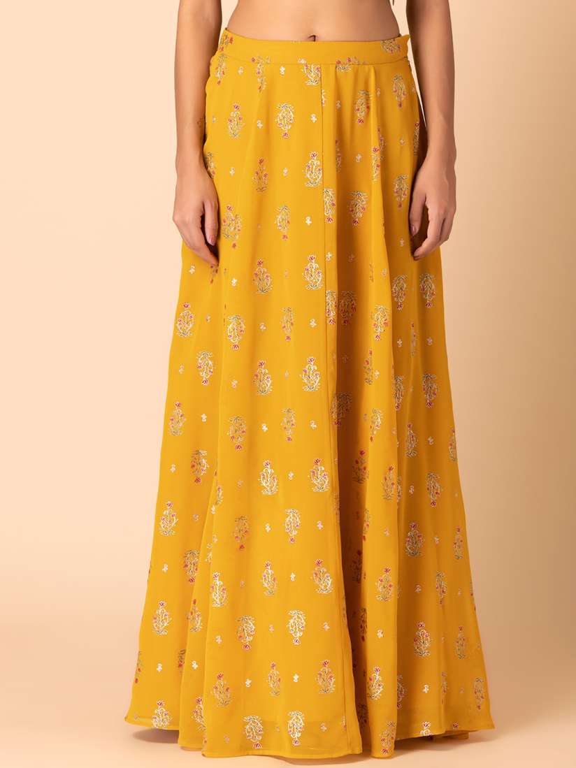Buy Rang by Indya Floral Printed Flared Maxi Skirt Skirts for Women 24465470 Myntra