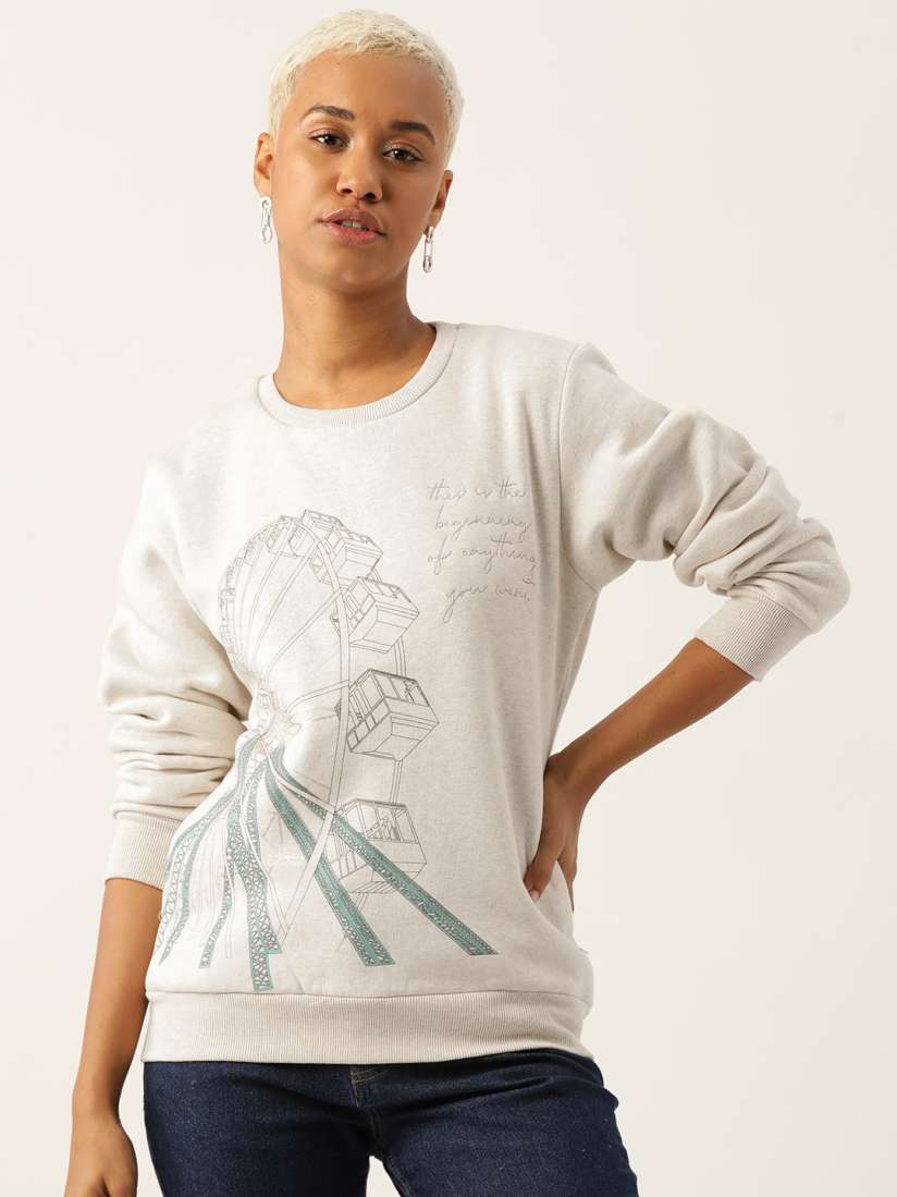 Buy Monte Carlo Women Printed Sweatshirt Sweatshirts for Women 24466402 Myntra