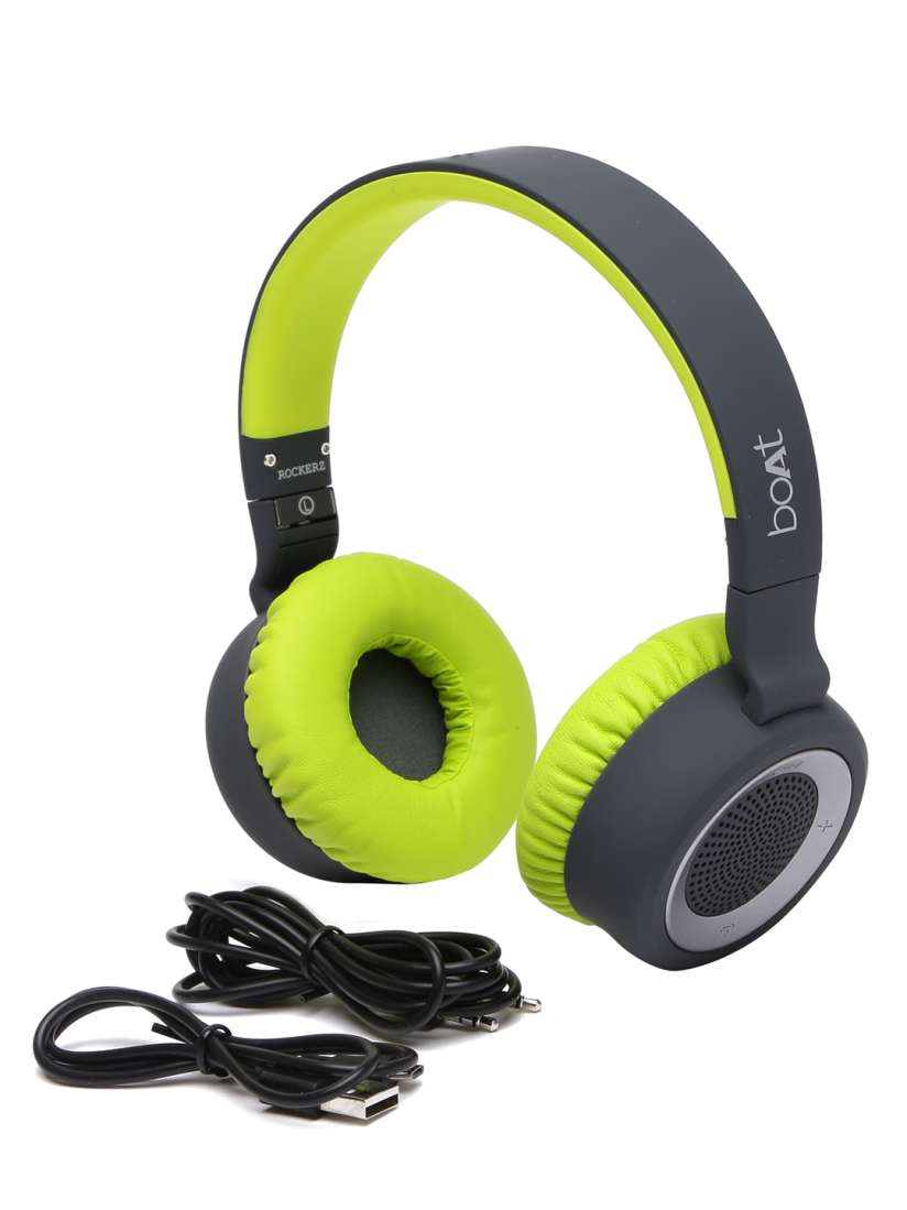 Buy boAt Black Green Rockerz 430 Bluetooth Headphones with Mic Headphones for Unisex 2446664 Myntra