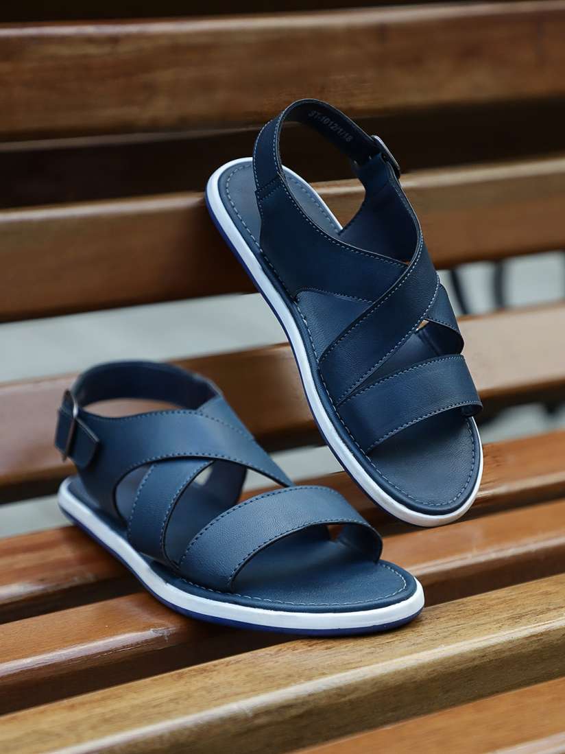 Roadster navy blue sandals shop