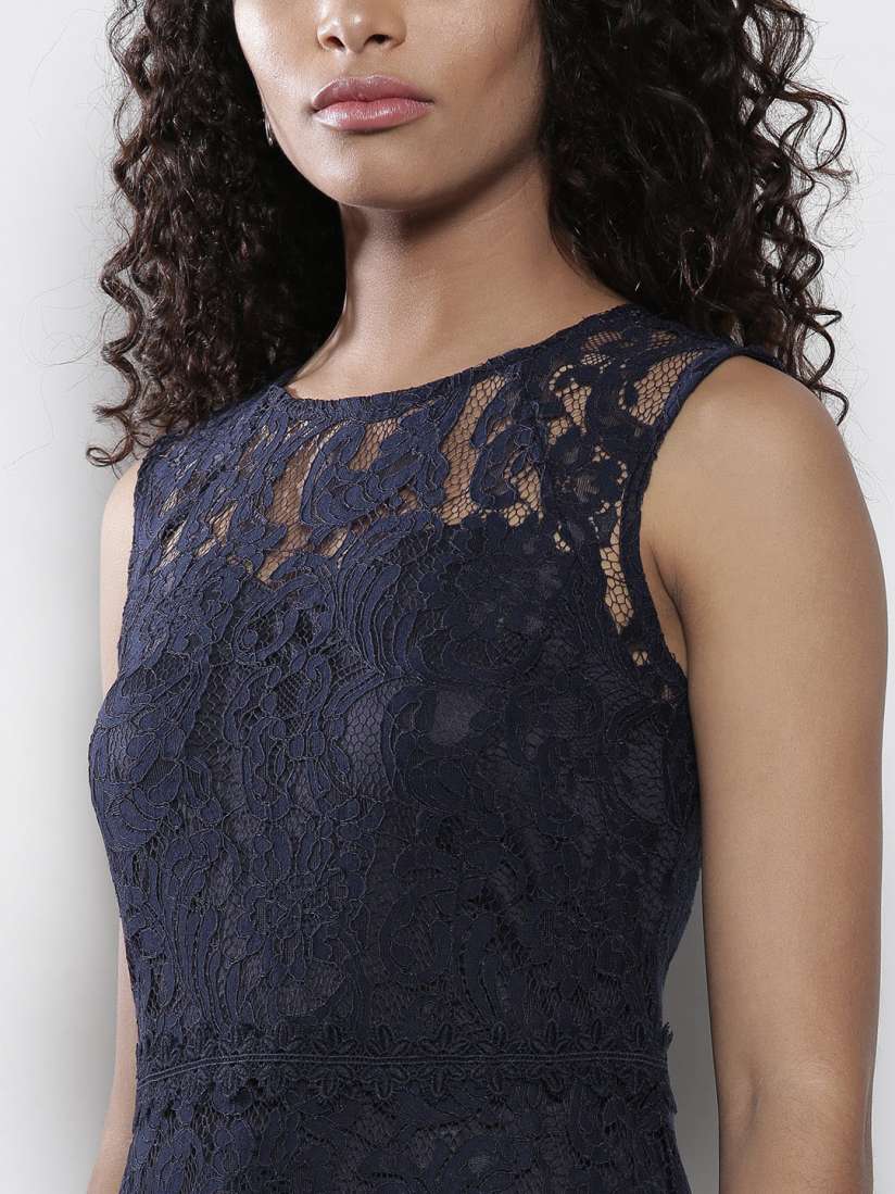 Buy DOROTHY PERKINS Women Navy Lace A Line Dress Dresses for Women 2448023 Myntra