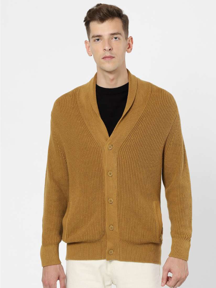 Buy Celio Self Design Cable Knit Cotton Cardigan Sweater Sweaters for Men 24480486 Myntra