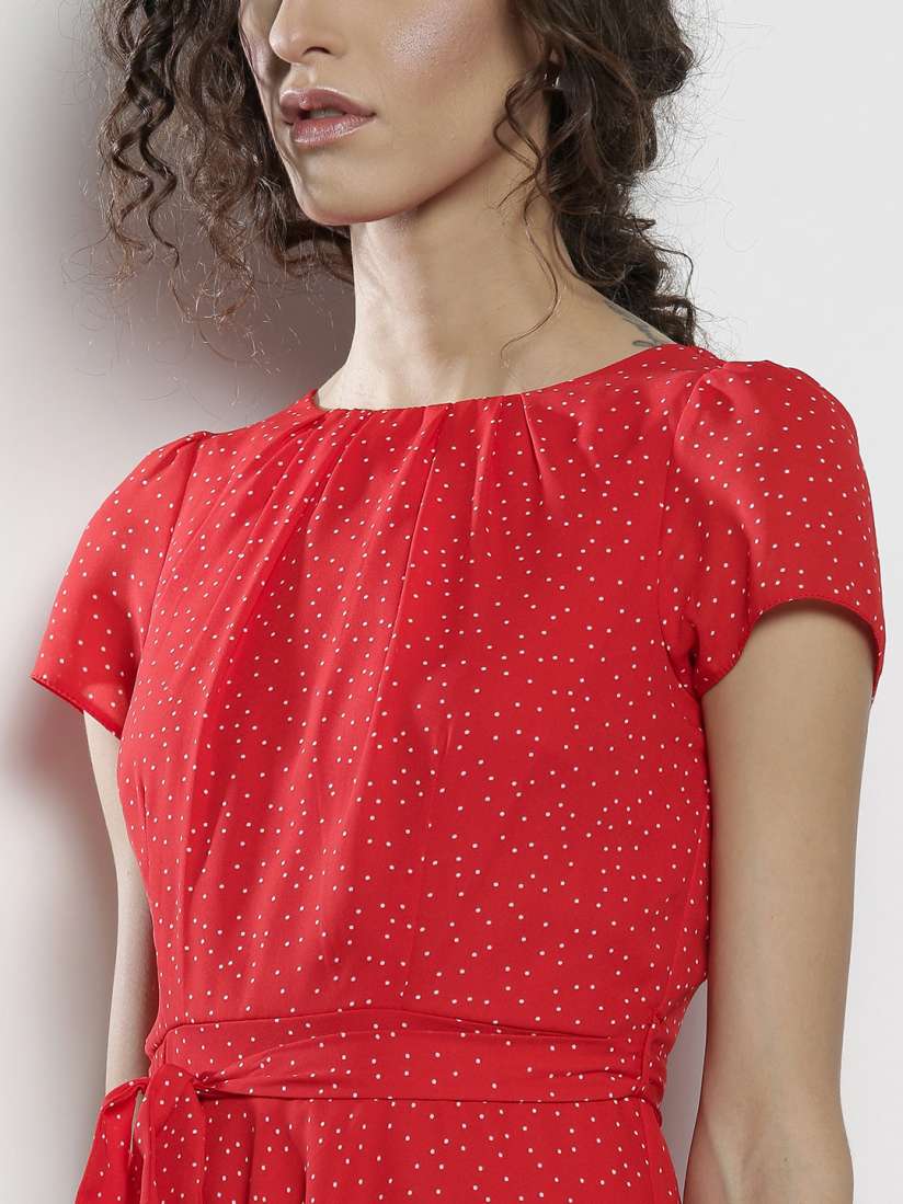 Dorothy perkins red polka dot dress shop