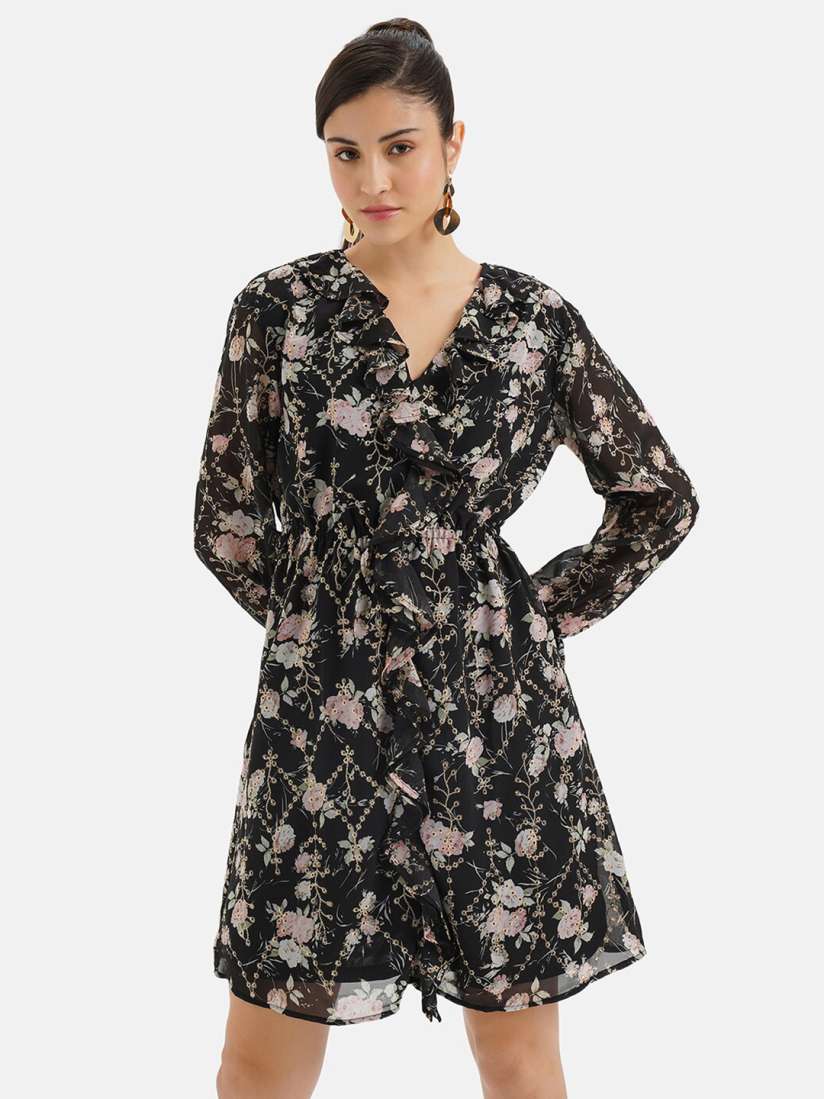 Buy Kazo Floral Print A Line Dress Dresses for Women 24486322 Myntra