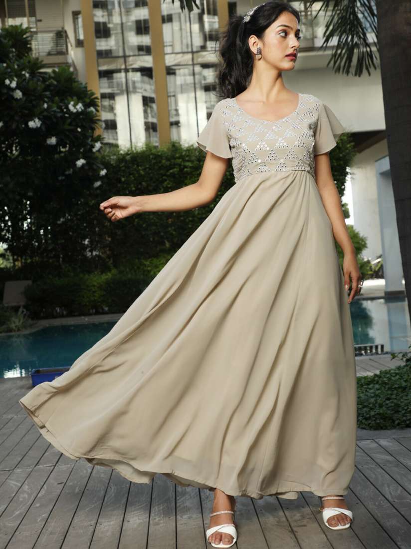 Aks maxi dress myntra store