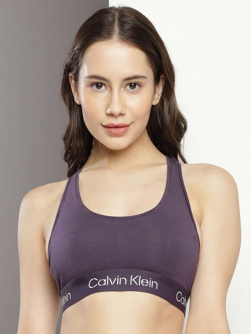 Buy Calvin Klein Underwear Medium Coverage Lightly Padded Sports Bra with All Day Comfort Bra for Women 24492086 Myntra