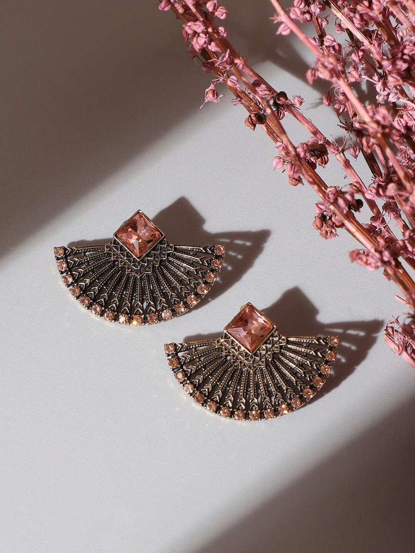 Buy SOHI Gold Plated Contemporary Stud Earrings Earrings for Women 24494044 Myntra