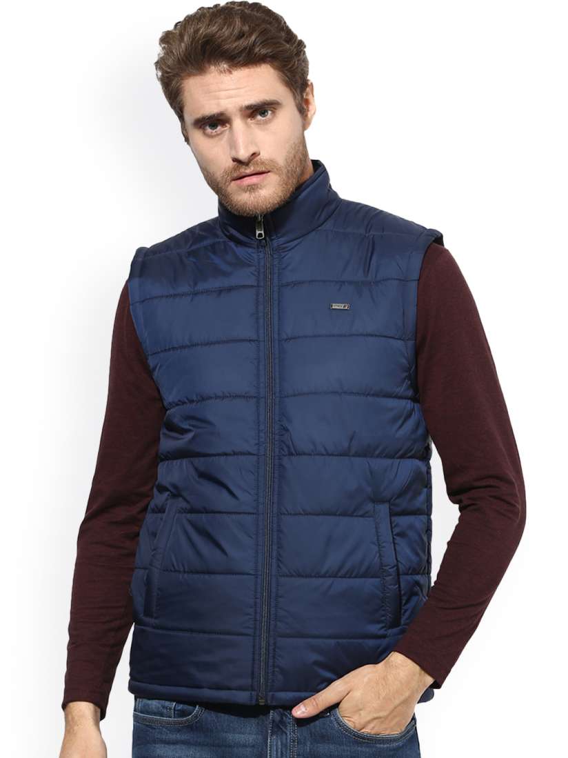 Buy Red Tape Men Blue Solid Padded Jacket Jackets for Men 2449690 Myntra