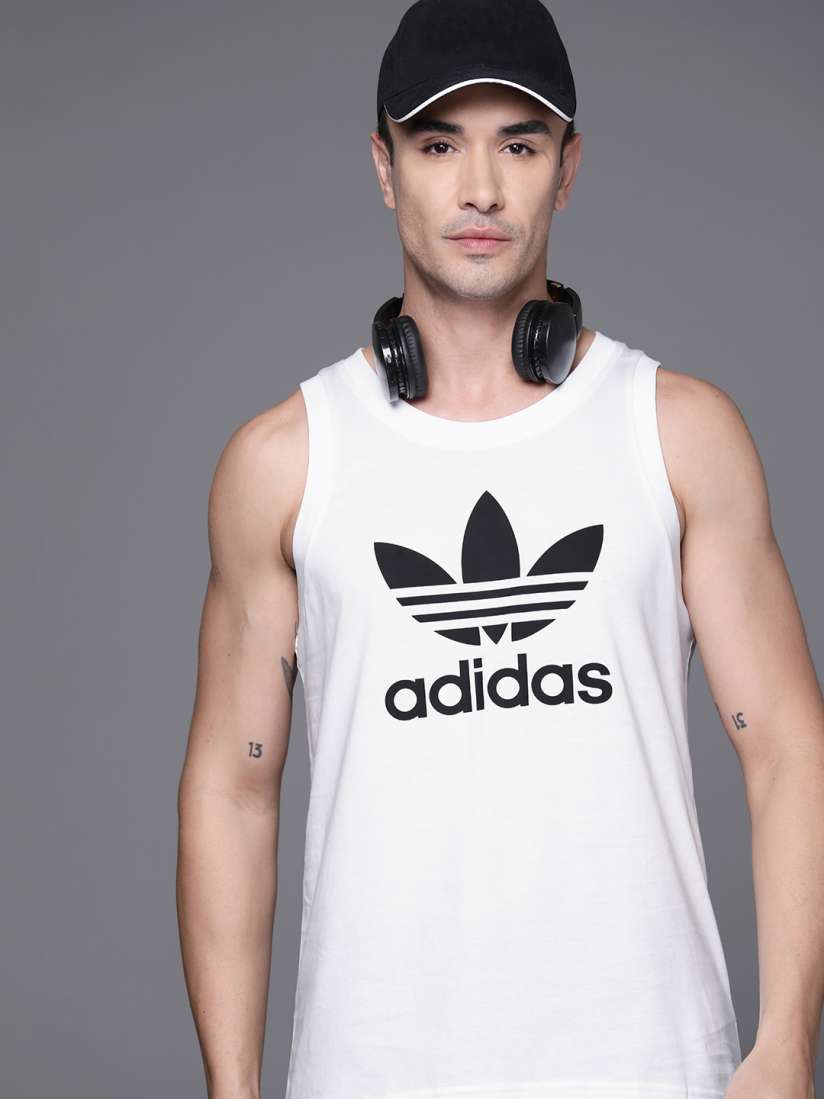 Adidas logo tank top top