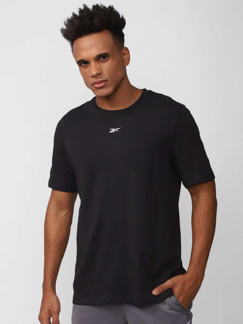 Buy Reebok Train Sup Tee Nghblk Slim Fit Sports T Shirt Tshirts for Men 24501018 Myntra