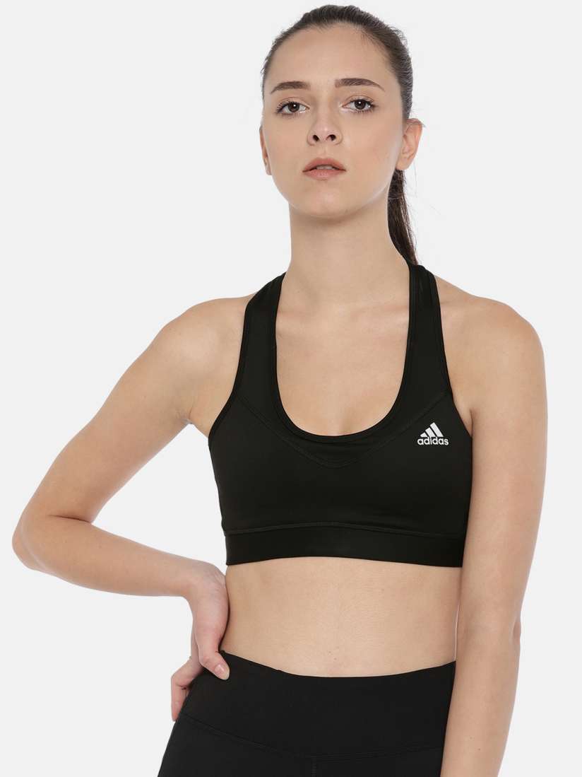 Buy ADIDAS Black Solid Non Wired Lightly Padded WO Climalite Sports Bra CZ3914 Bra for Women 2450269 Myntra