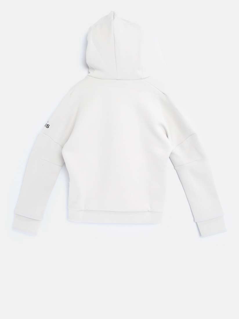 Buy ADIDAS Boys Grey YB ZNE 2.0 Hooded Training Jacket Jackets for Boys 2450480 Myntra
