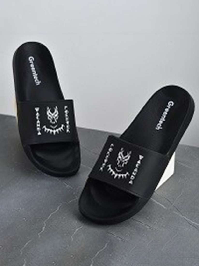 Black panther flip flops shop