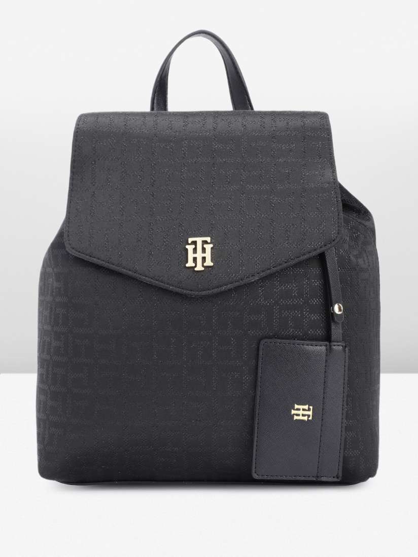 Buy Tommy Hilfiger Women Brand Logo Textured Small Sized Backpack With Cardholder Backpacks for Women 24511032 Myntra
