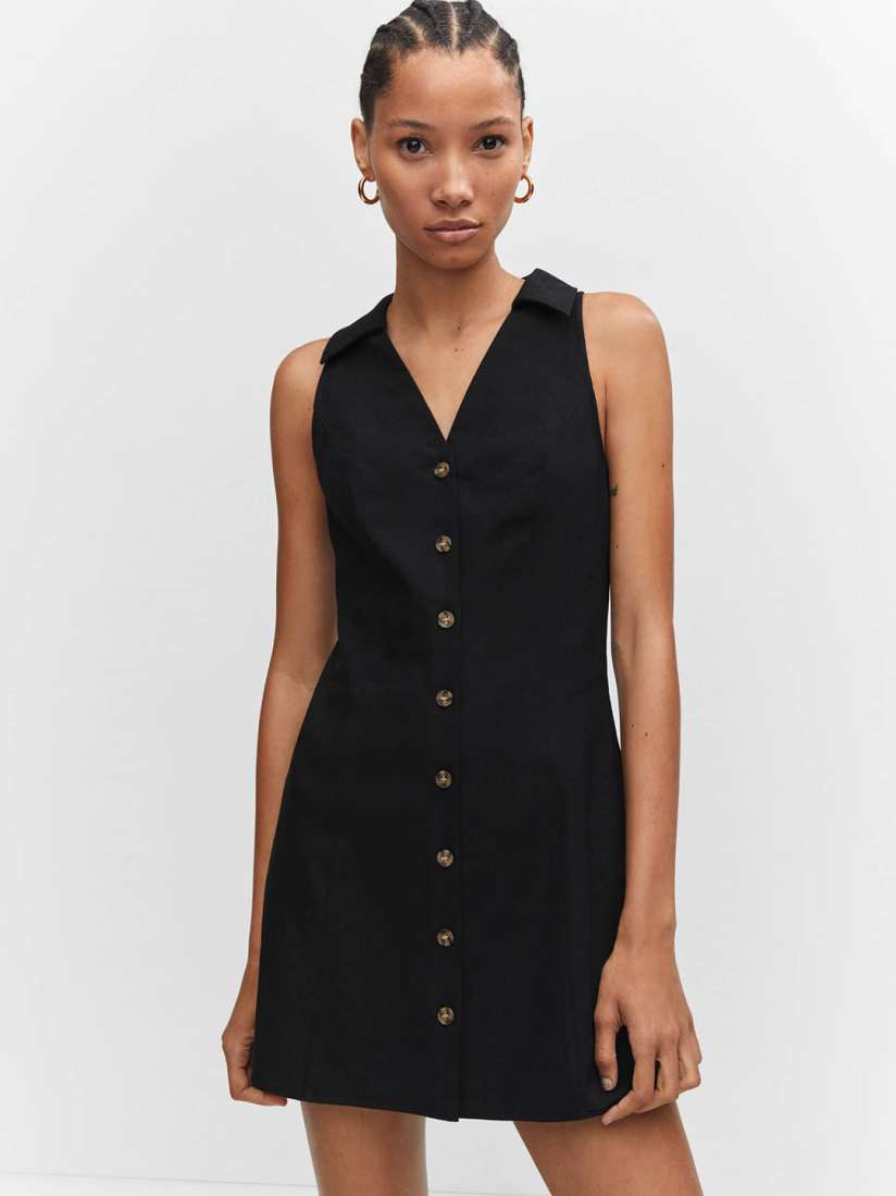 Buy MANGO Solid Shirt Mini Dress Dresses for Women 24518270 Myntra