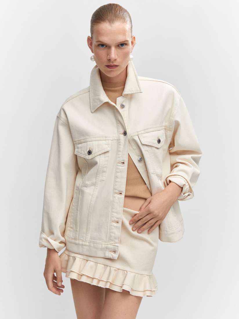 Buy MANGO Women Pure Cotton Denim Jacket Jackets for Women 24518324 Myntra