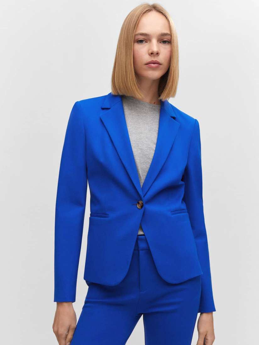 Mango blue blazer on sale