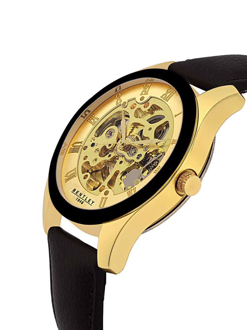 Buy BENTLEY Men Black Gold Toned Analogue Watch Watches for Men 2451852 Myntra