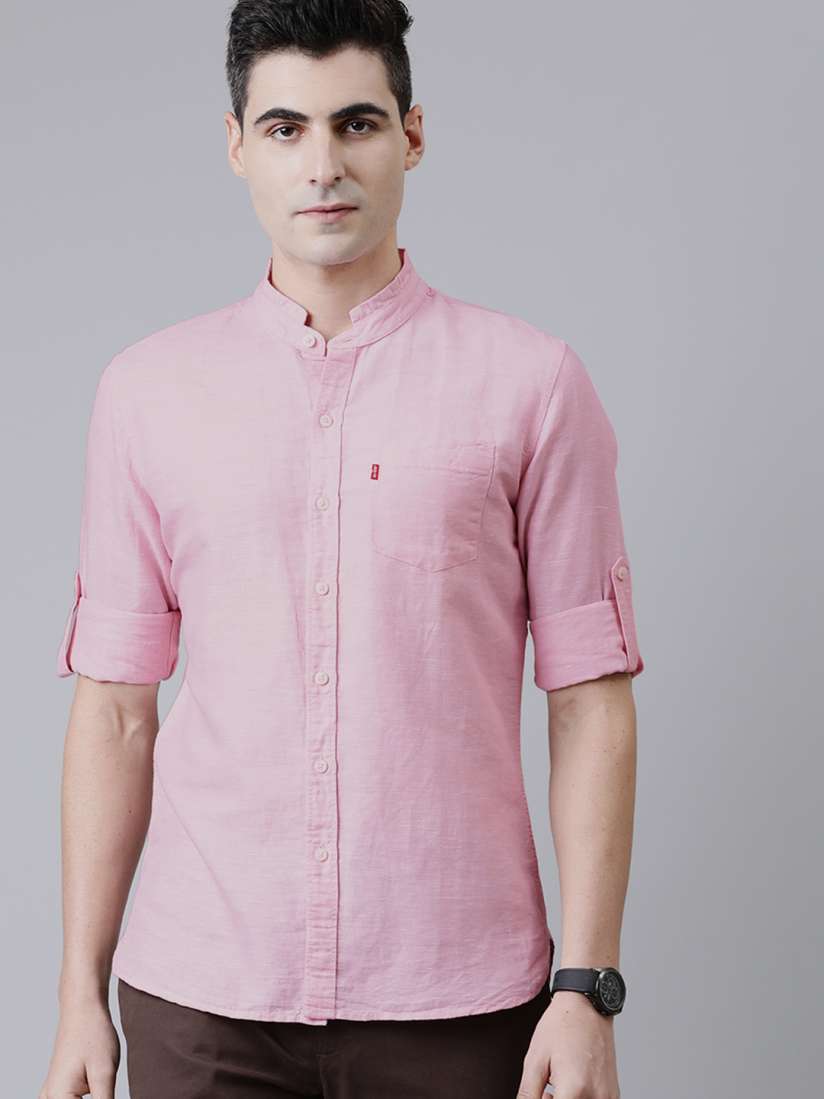 Buy Levis Men Pink Slim Fit Solid Casual Shirt Shirts for Men 2451900 Myntra