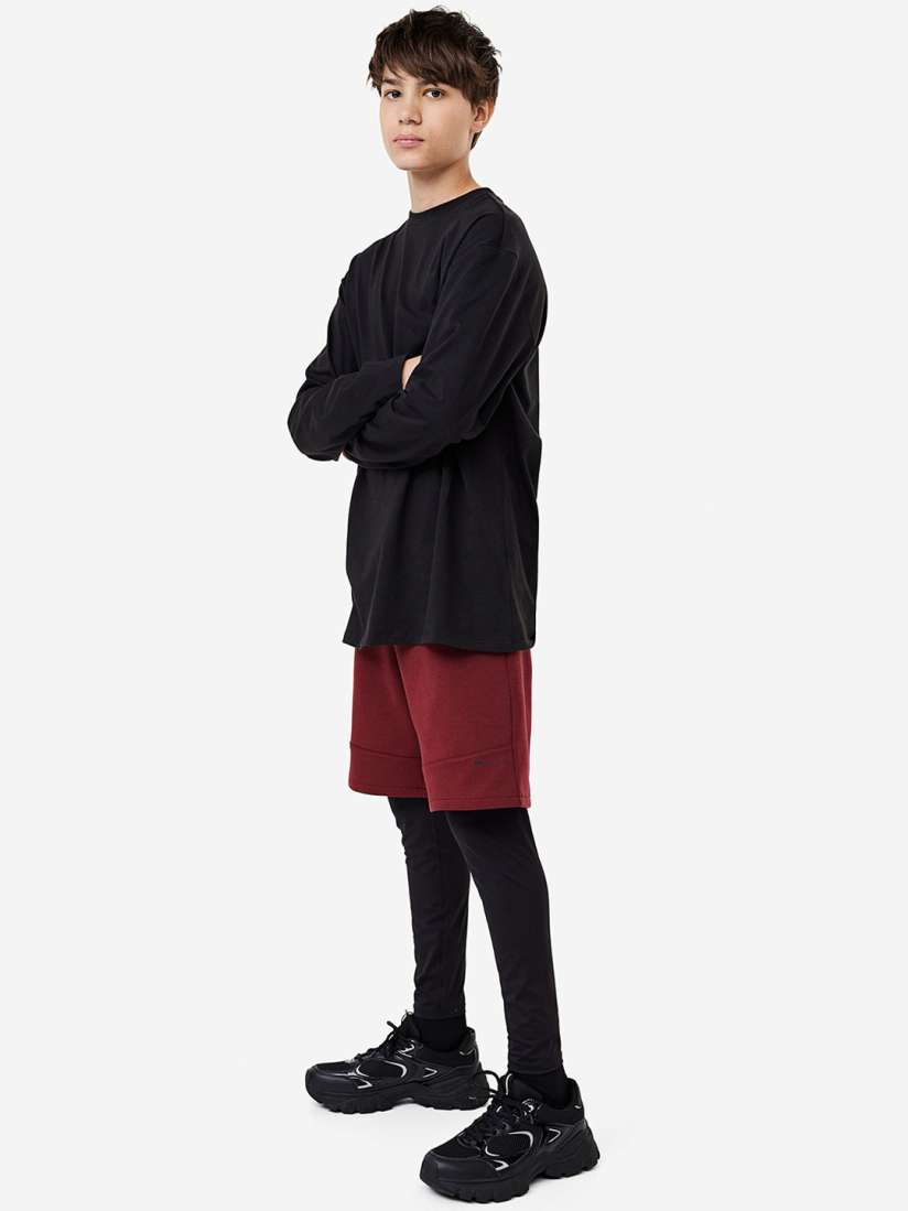 Buy H M Boys DryMove Sports Tights with Shorts Tights for Boys 24521284 Myntra