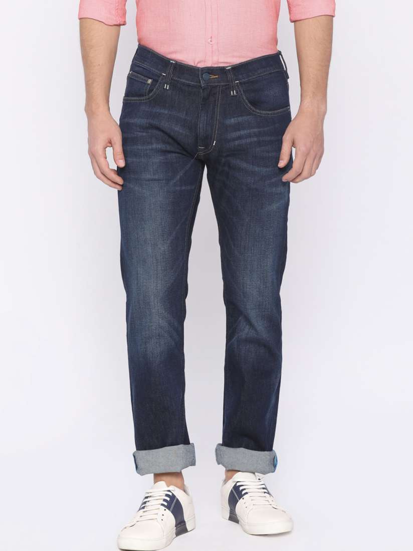 Buy Lee Men Blue Powell Slim Fit Mid Rise Clean Look Stretchable Jeans Jeans for Men 2452365 Myntra