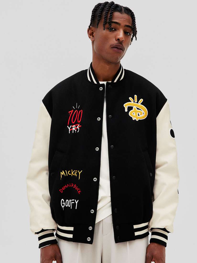 Mickey mouse baseball jacket on sale