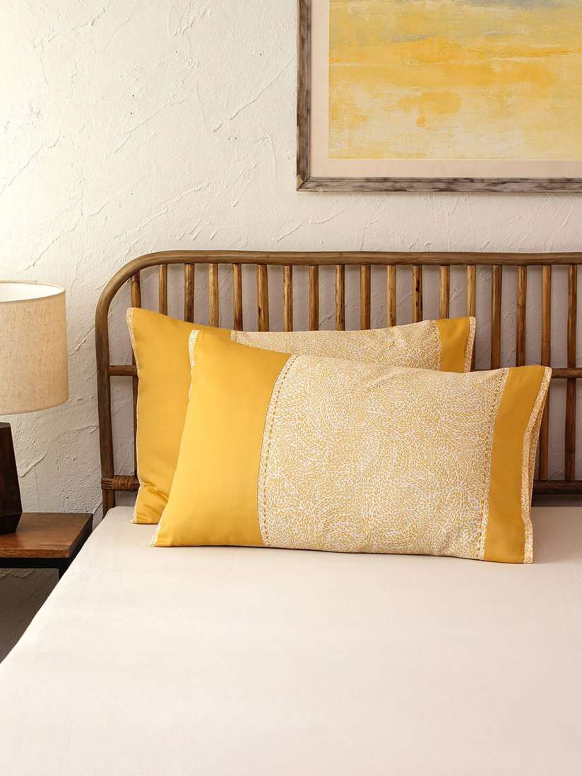 Buy House This Yellow Printed Pure Cotton Pillow Cover Pillow Covers for Unisex 24525464 Myntra
