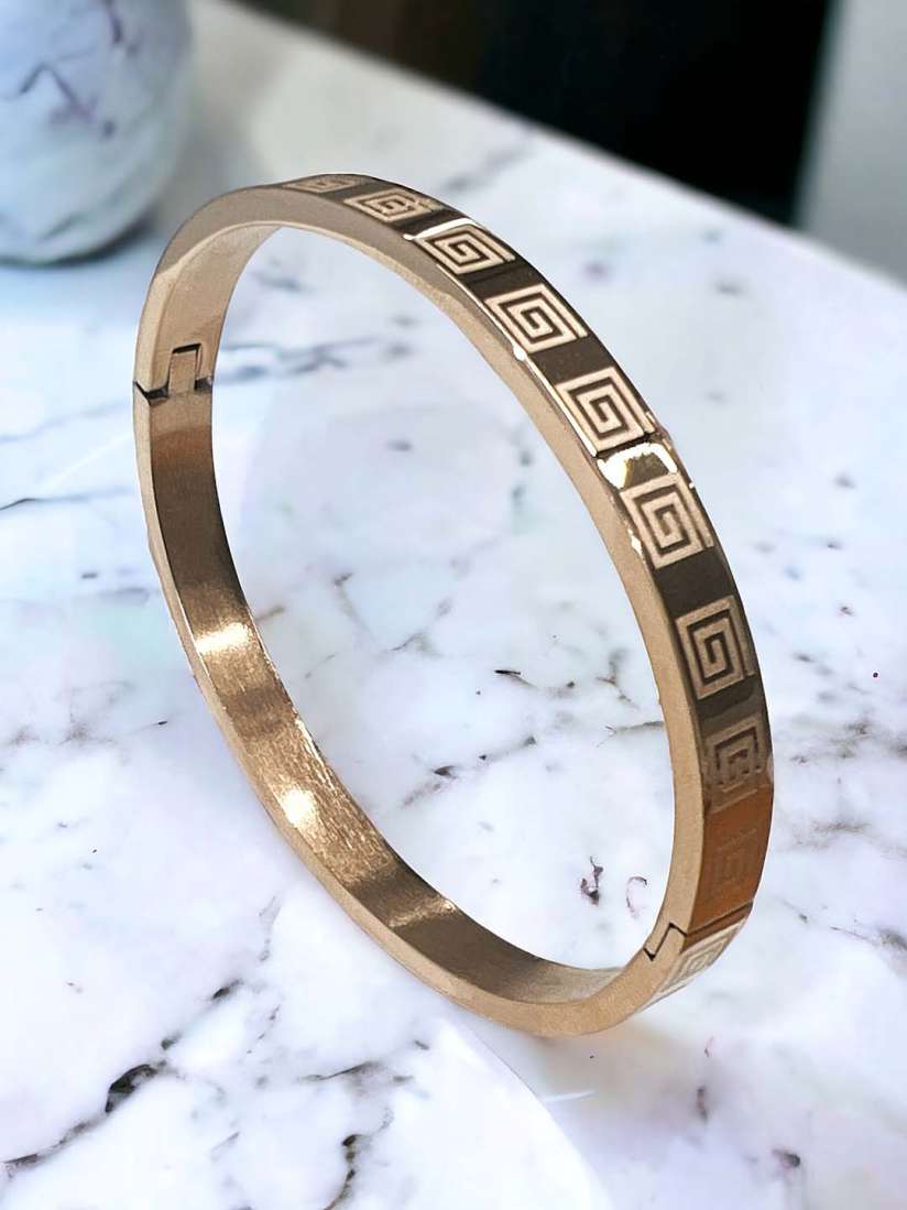 Buy MYKI Women Rose Gold Rose Gold Plated Kada Bracelet Bracelet for Women 24526104 Myntra