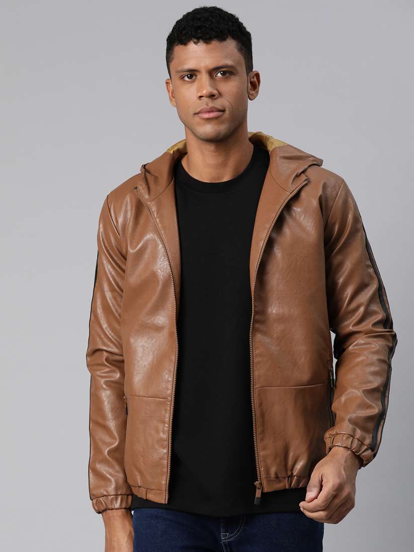 Buy Pierre Carlo Men Solid Leather Jacket Jackets for Men 24526196 Myntra