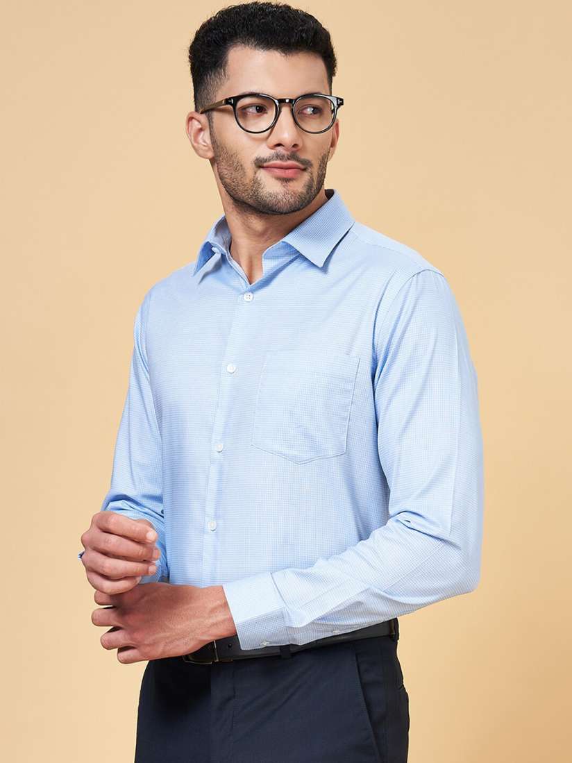 Buy Peregrine by Pantaloons Micro Checked Slim Fit Formal Shirt Shirts for Men 24528734 Myntra