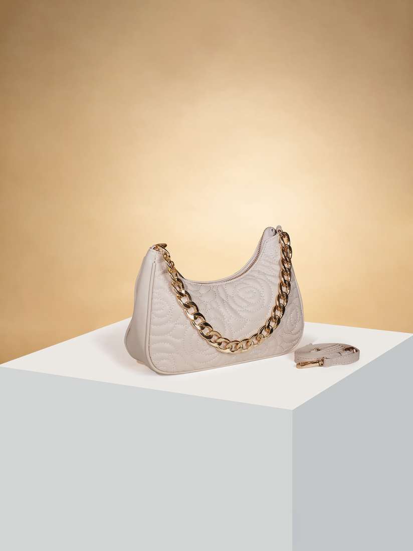 Buy Forever Glam by Pantaloons Floral Embroidered Hobo Bag Handbags for Women 24529634 Myntra