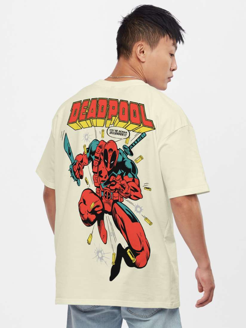 Buy The Souled Store Deadpool Printed Cotton Oversized T shirt Tshirts for Men 24531066 Myntra