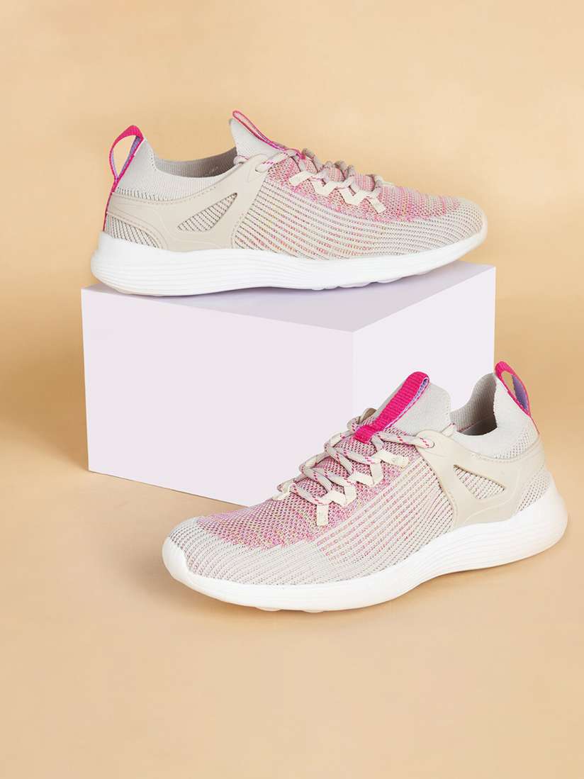Buy Forever Glam by Pantaloons Women Textured Contrast Sole Sneakers Casual Shoes for Women 24531074 Myntra
