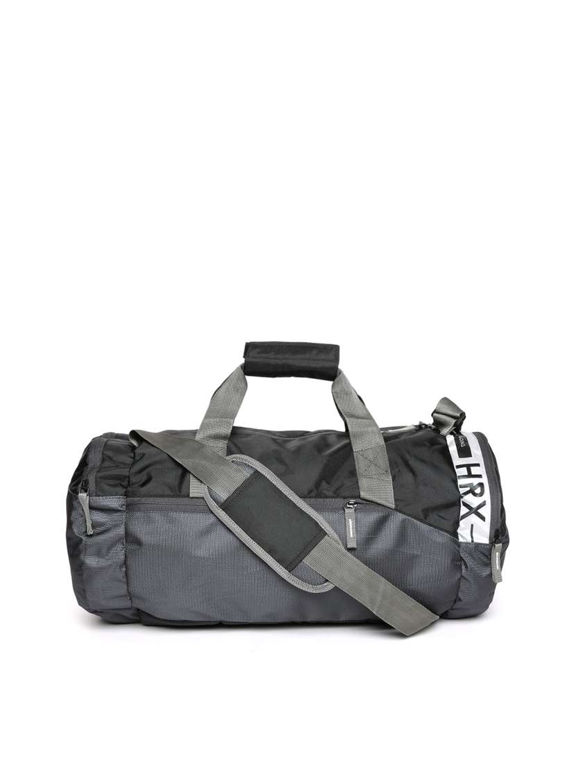 Buy HRX by Hrithik Roshan Unisex Black Grey Colourblocked Training Duffel Bag Duffel Bag for Unisex 2453357 Myntra