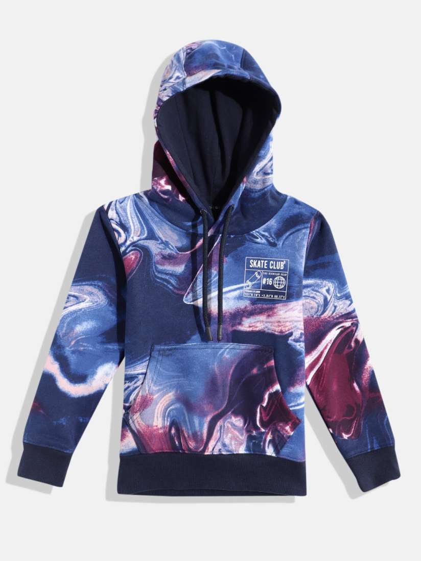 Buy Indian Terrain Boys Printed Hooded Sweatshirt Sweatshirts for Boys 24540226 Myntra