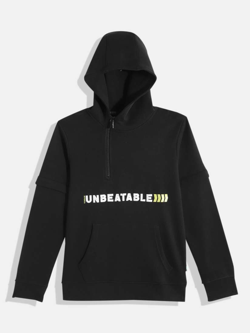 Black hoodie myntra shop