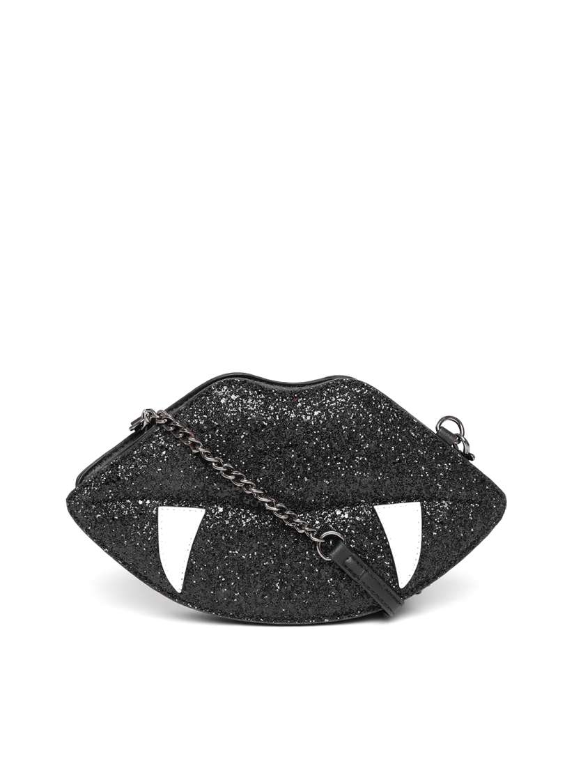 Buy ALDO Black Embellished Lip Shaped Sling Bag Handbags for Women 2454298 Myntra