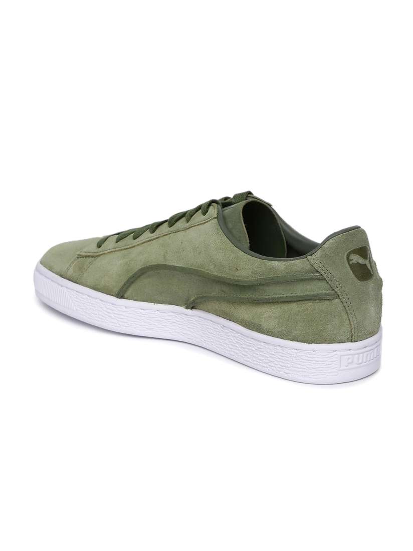 Buy Puma Men Olive Green Suede Classic Exposed Seams Sneakers Casual Shoes for Men 2454562 Myntra
