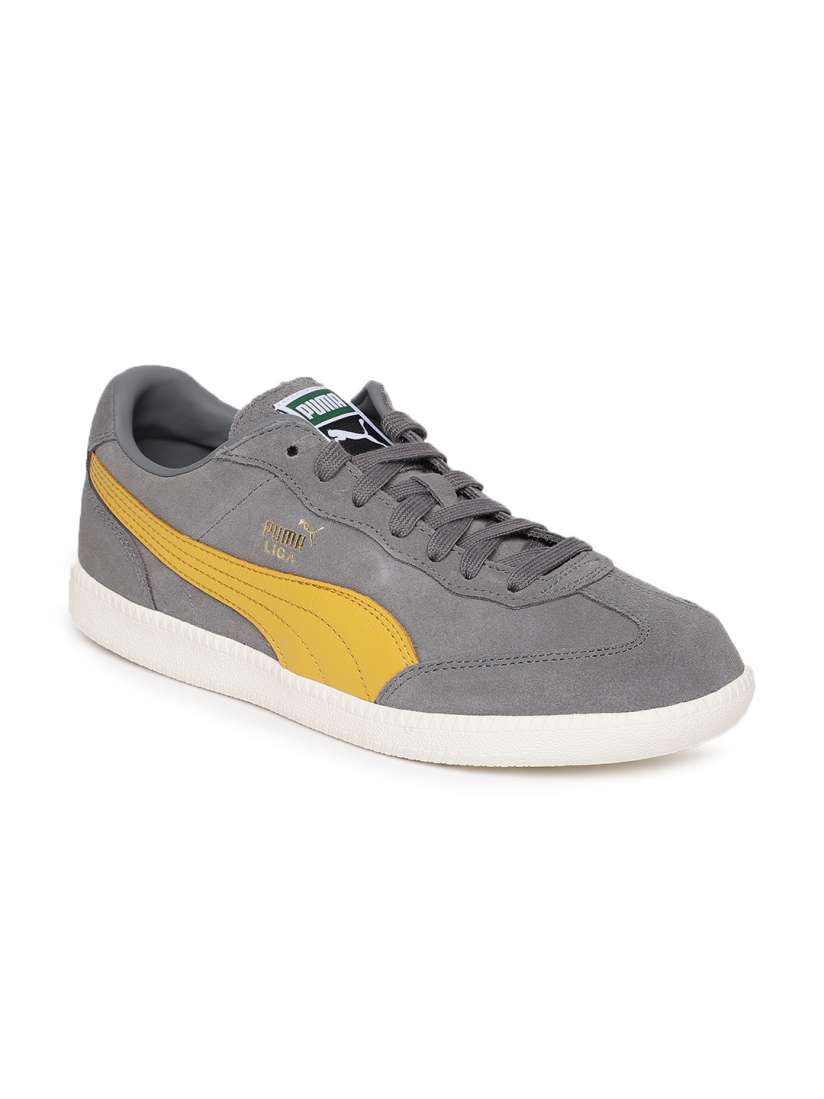 Buy Puma Men Grey Liga Suede Sneakers Casual Shoes for Men 2454586 Myntra