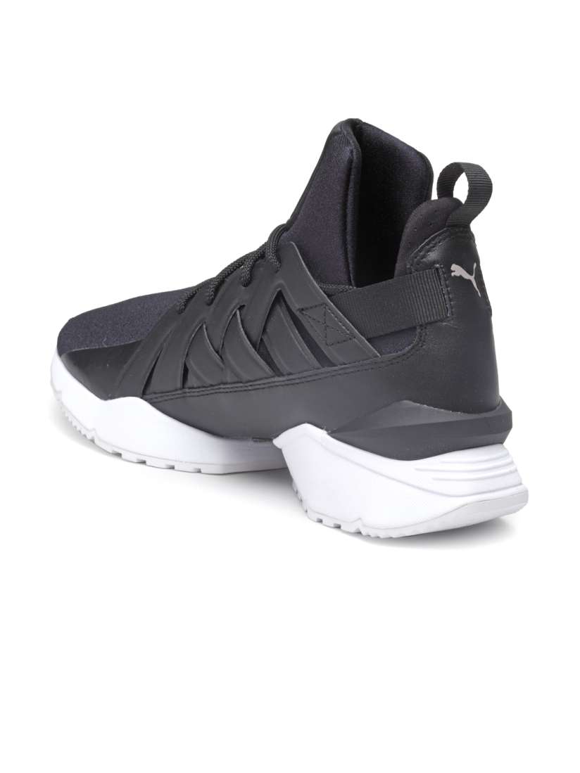 Buy Puma Women Black Muse Echo Satin EP Solid Mid Top Sneakers Casual Shoes for Women 2454628 Myntra