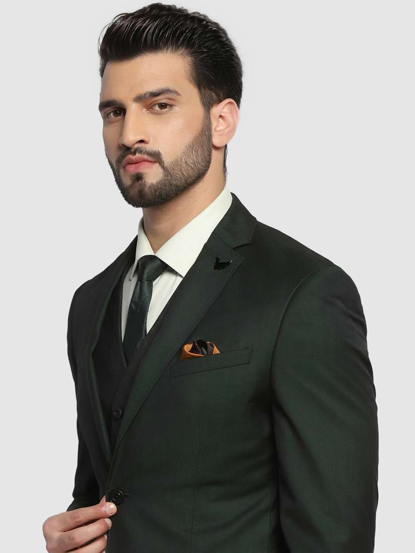 Buy Blackberrys Slim Fit Single Breasted Pure Wool Three Piece Formal Suit Suits for Men 24546978 Myntra