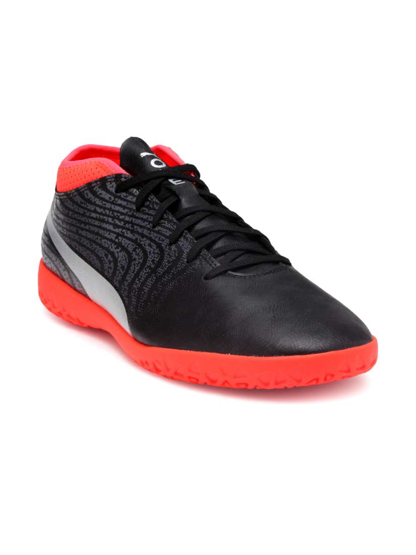 Buy Puma Men Black One 18.4 Indoor Training Football Shoes Sports Shoes for Men 2454725 Myntra