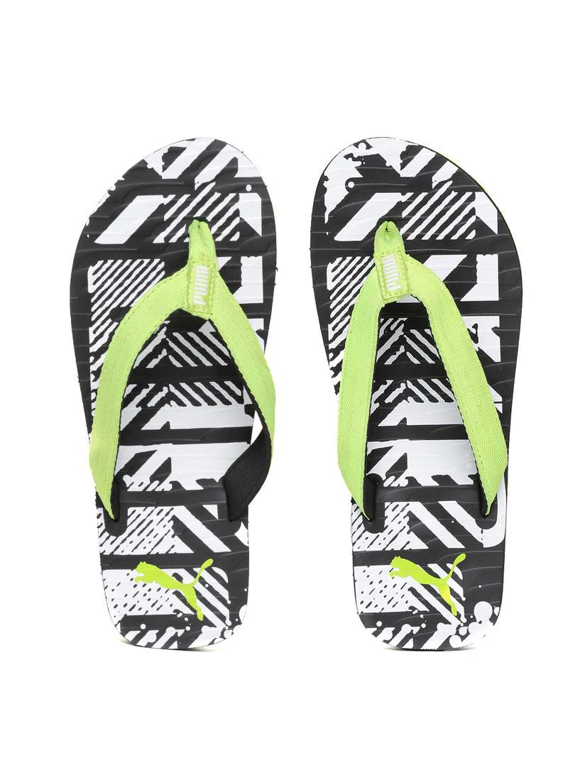 Myntra Puma Flip Flops 2018 Puma Men Black Breeze Flip-Flops